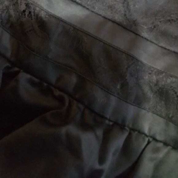 Mini Lace Black Feathers Taffeta Dress Size XXS B - Picture 8 of 8